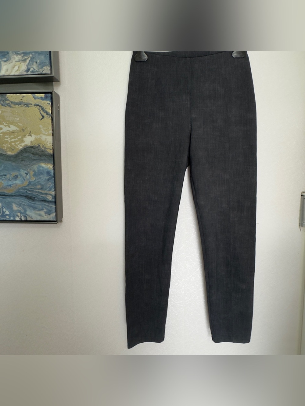 Lululemon Black Slim Fit Pants Women Size8 HighRise Stretch Office Yoga Workwear